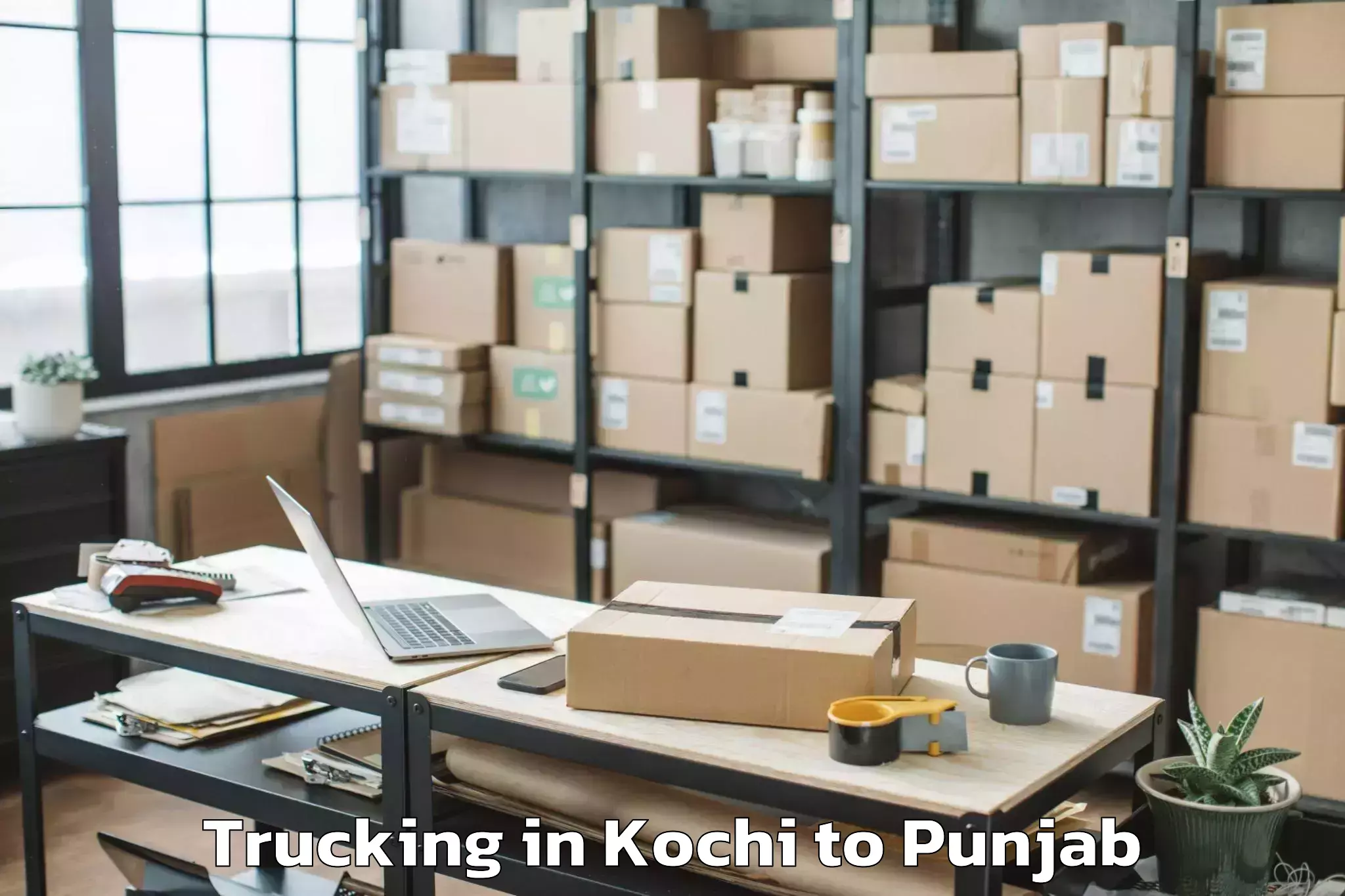 Efficient Kochi to Garhdiwala Trucking